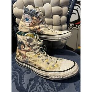 Converse x Wonder Woman All Star High Tops Size 7 NWOT